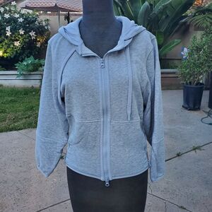 Gray Women's Zip-Up Hoodie